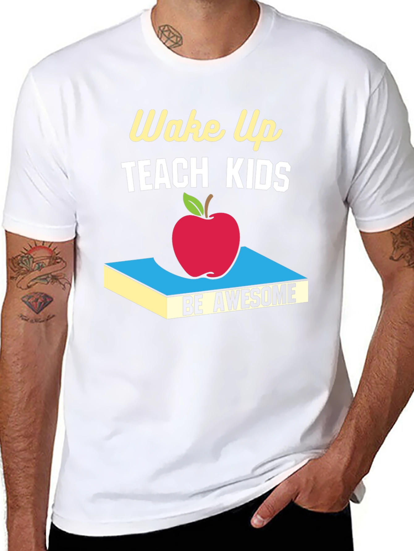 Wake Up Teach Kids Be Awesome T-Shirt