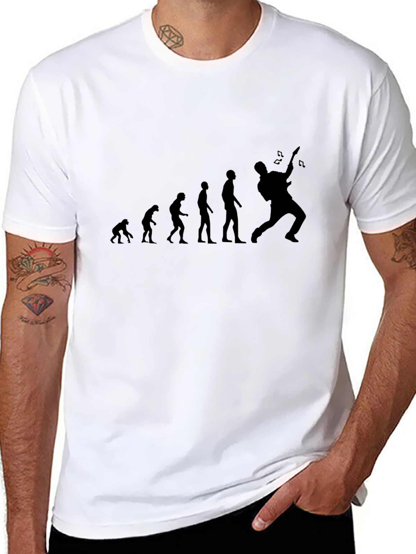 Evolution of Rock Black T-Shirt