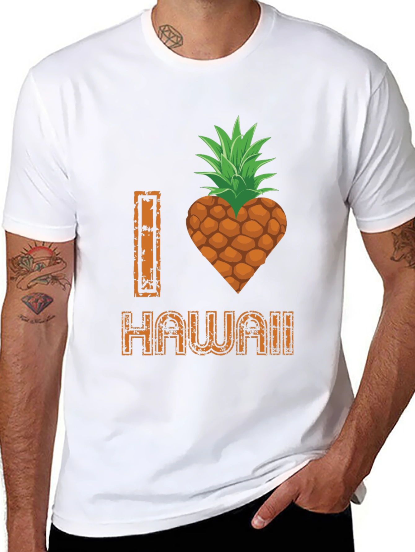 I Heart Hawaii Pineapple Graphic Tee