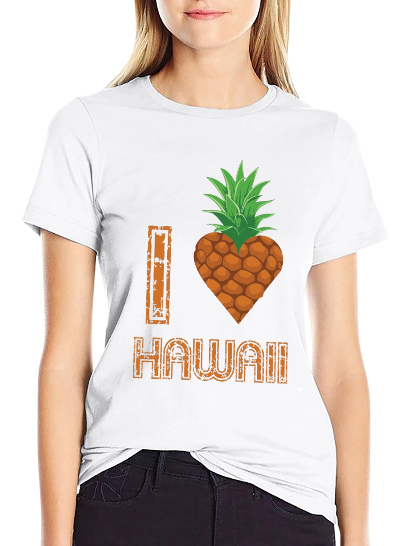I Heart Hawaii Pineapple Graphic Tee