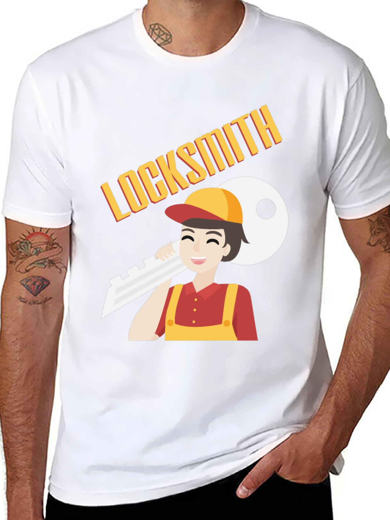 Locksmith T-Shirt - Cartoon Design