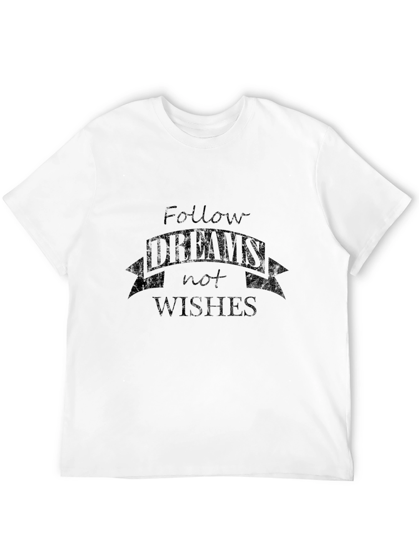 Follow Your Dreams Graphic Tee - Mens Black T-Shirt