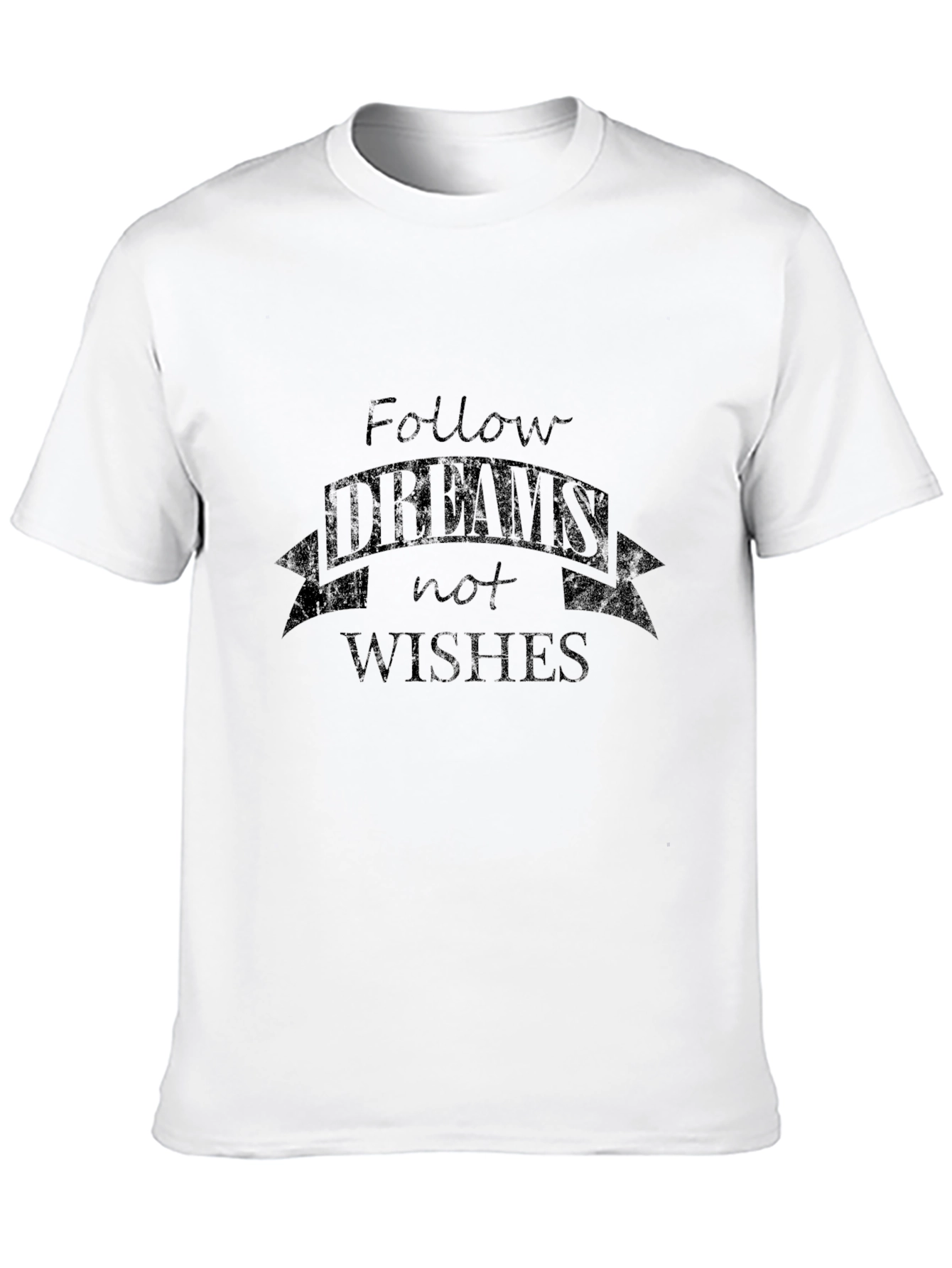 Follow Your Dreams Graphic Tee - Mens Black T-Shirt