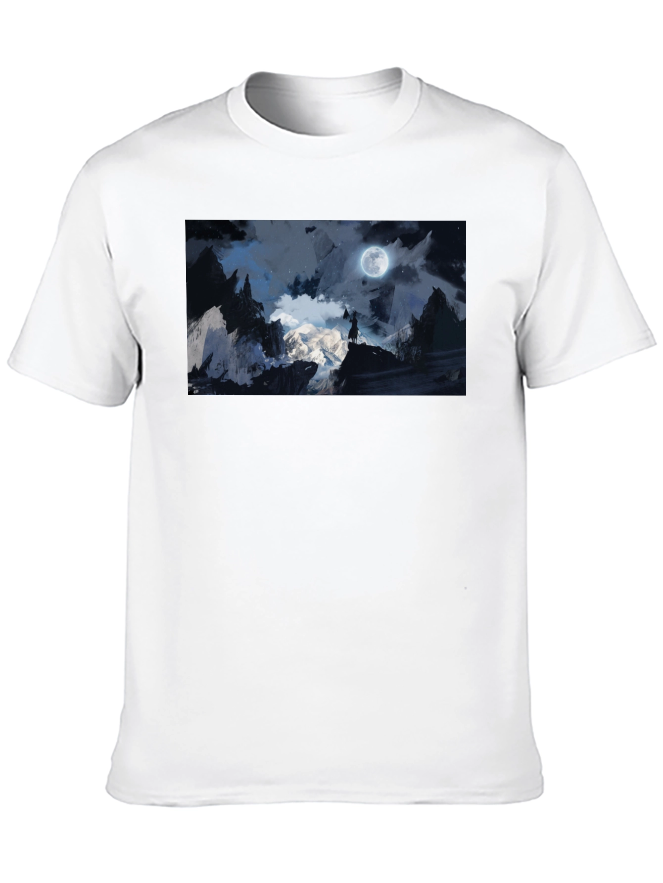 Moonlit Mountain T-Shirt - Black