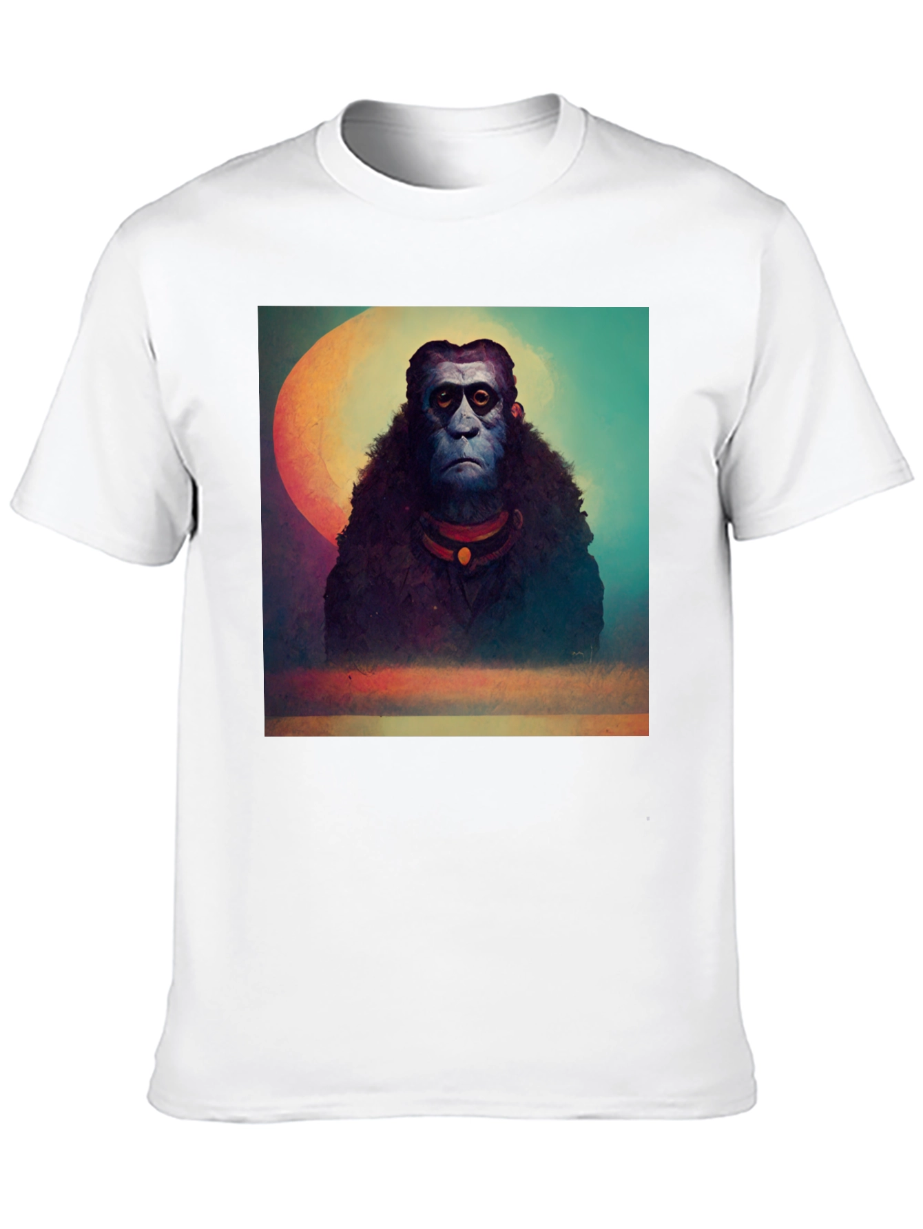 Surreal Ape Art Black T-Shirt