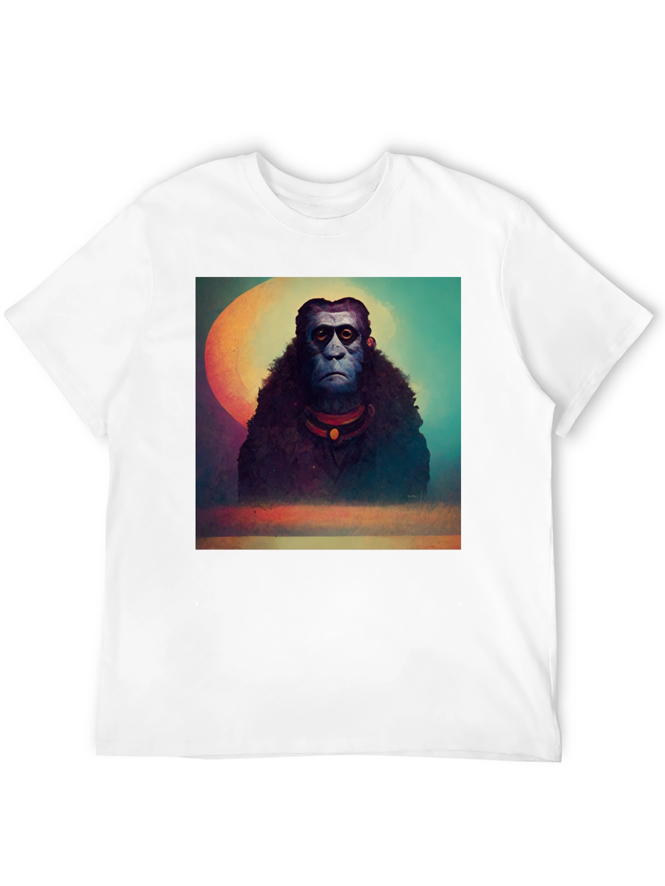 Surreal Ape Art Black T-Shirt