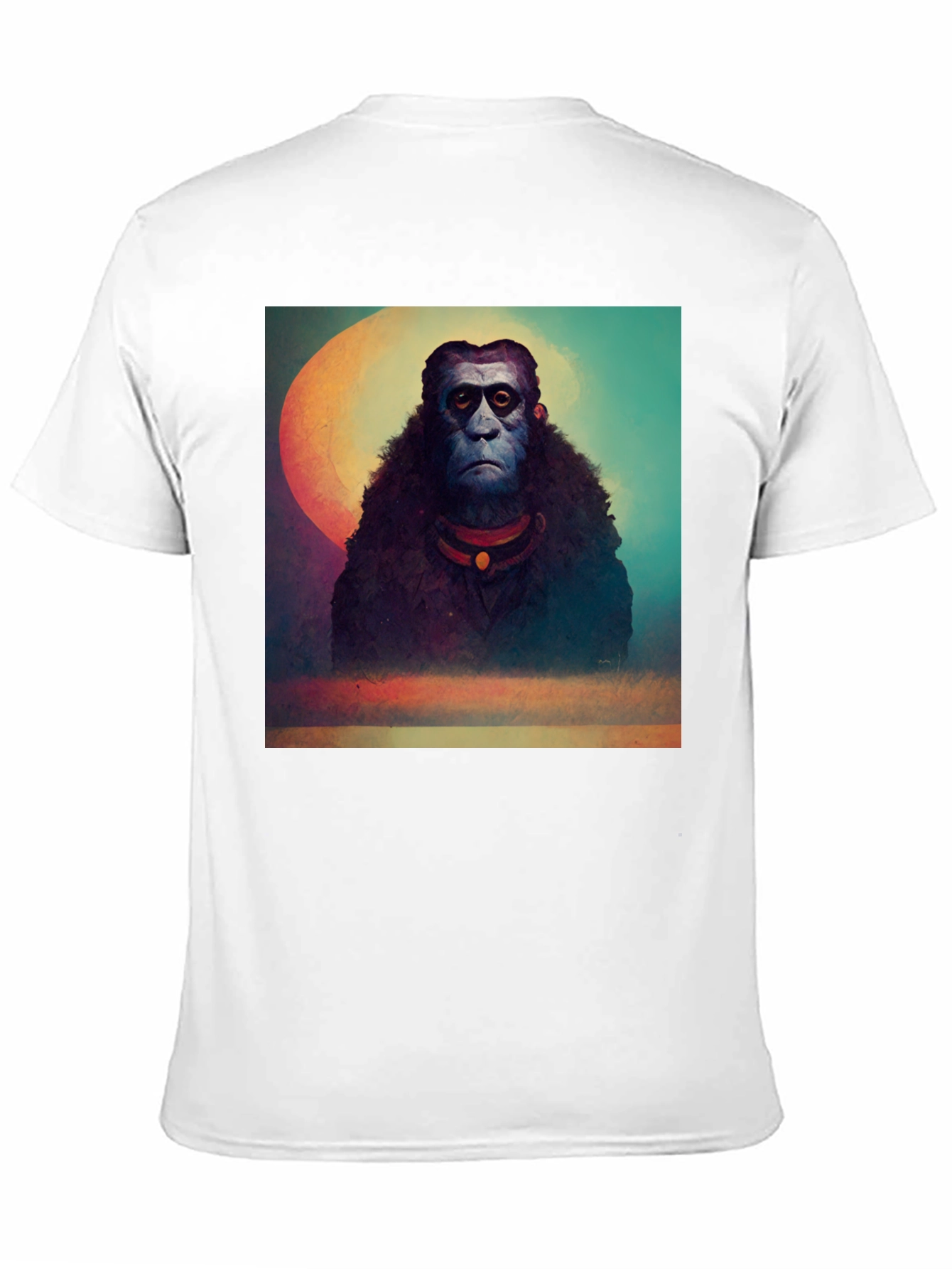 Surreal Ape Art Black T-Shirt