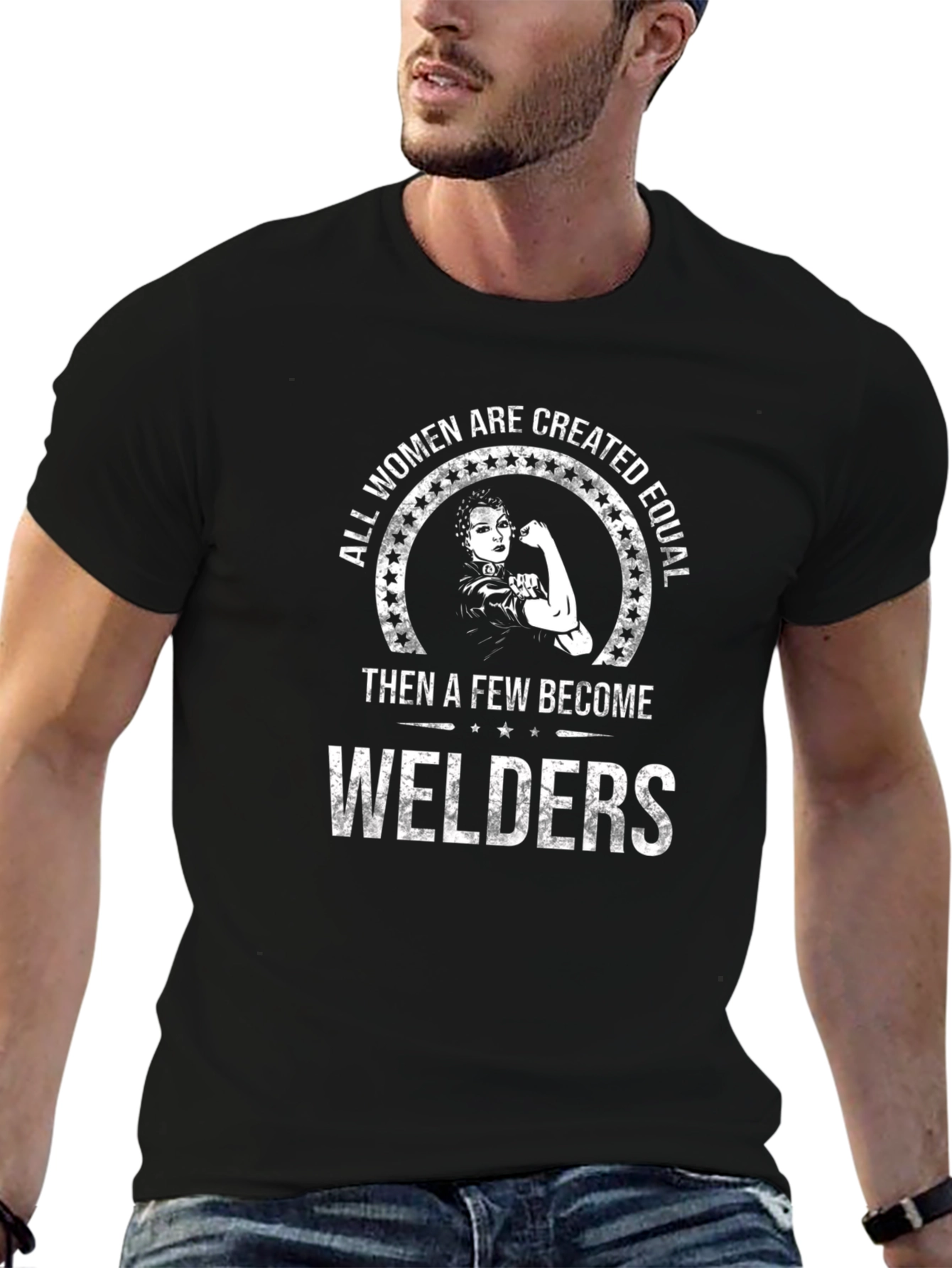 Women Welders T-Shirt: Created Equal Design