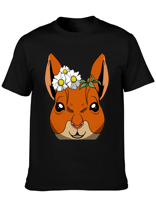 Squirrel with Daisy Crown T-Shirt