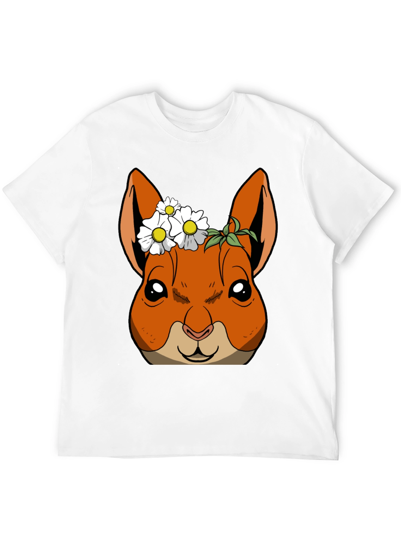Squirrel with Daisy Crown T-Shirt