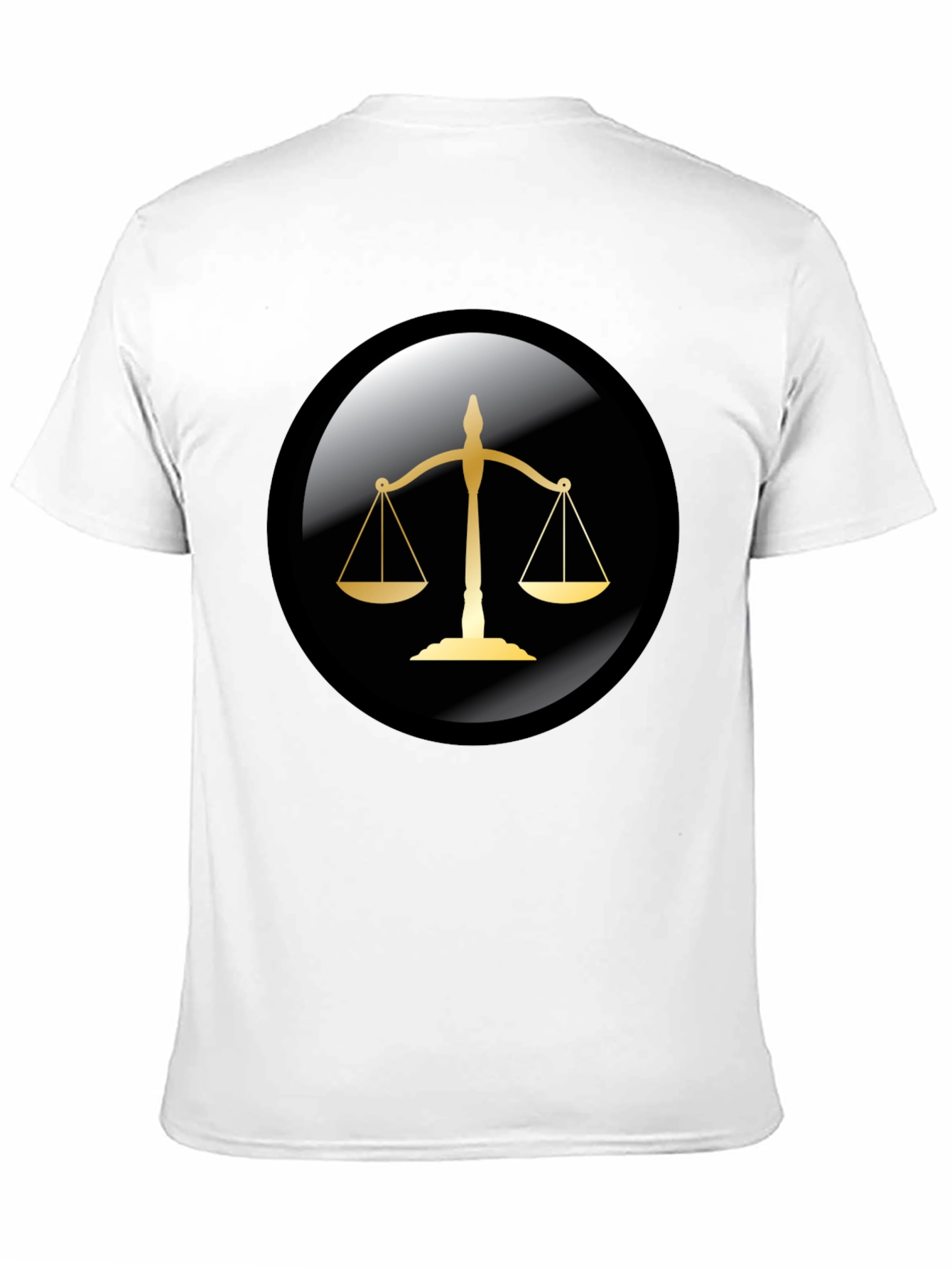 Scales of Justice Graphic Tee - Black
