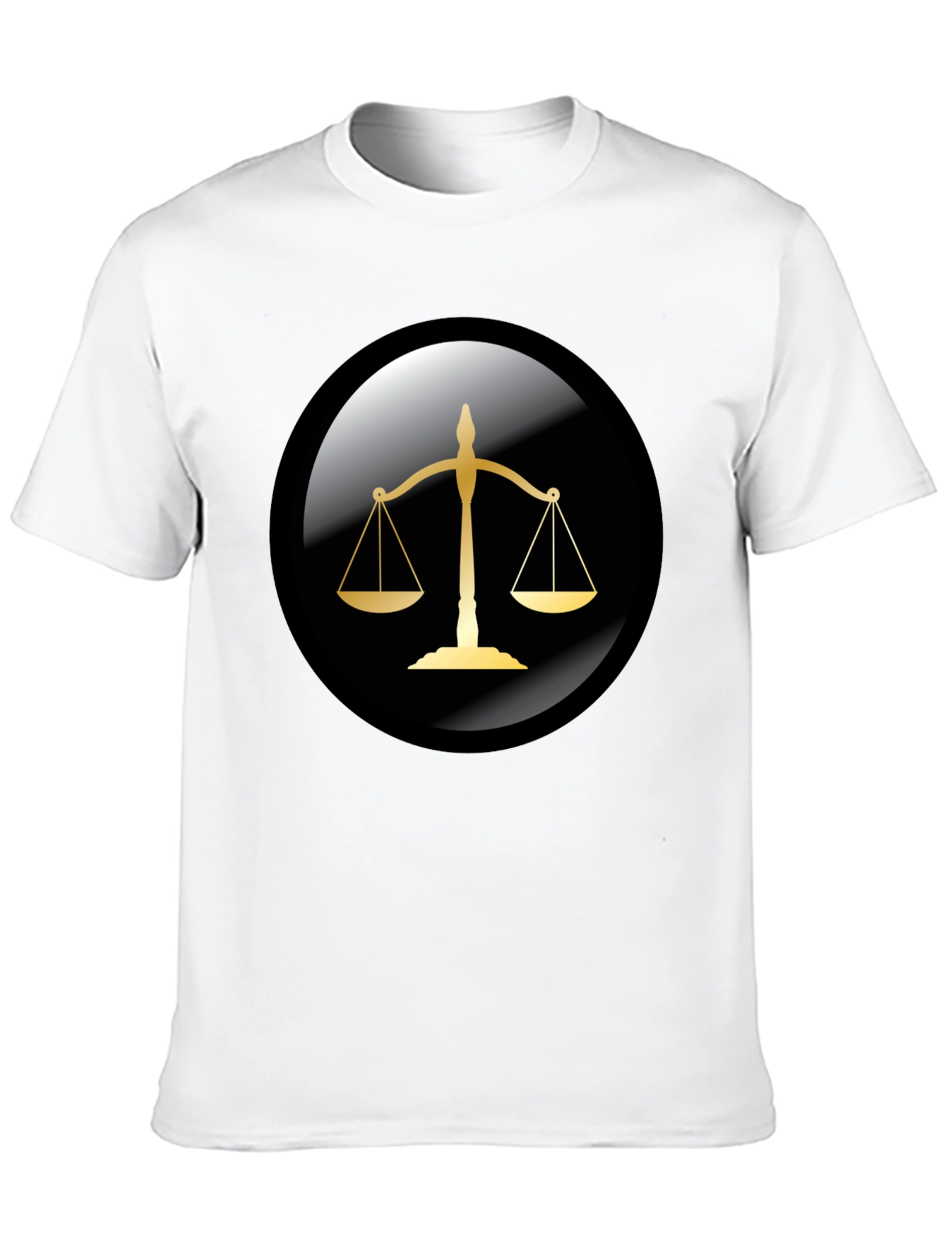 Scales of Justice Graphic Tee - Black