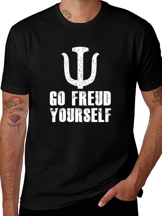 Go Freud Yourself Graphic T-Shirt - Psychology Humor Tee