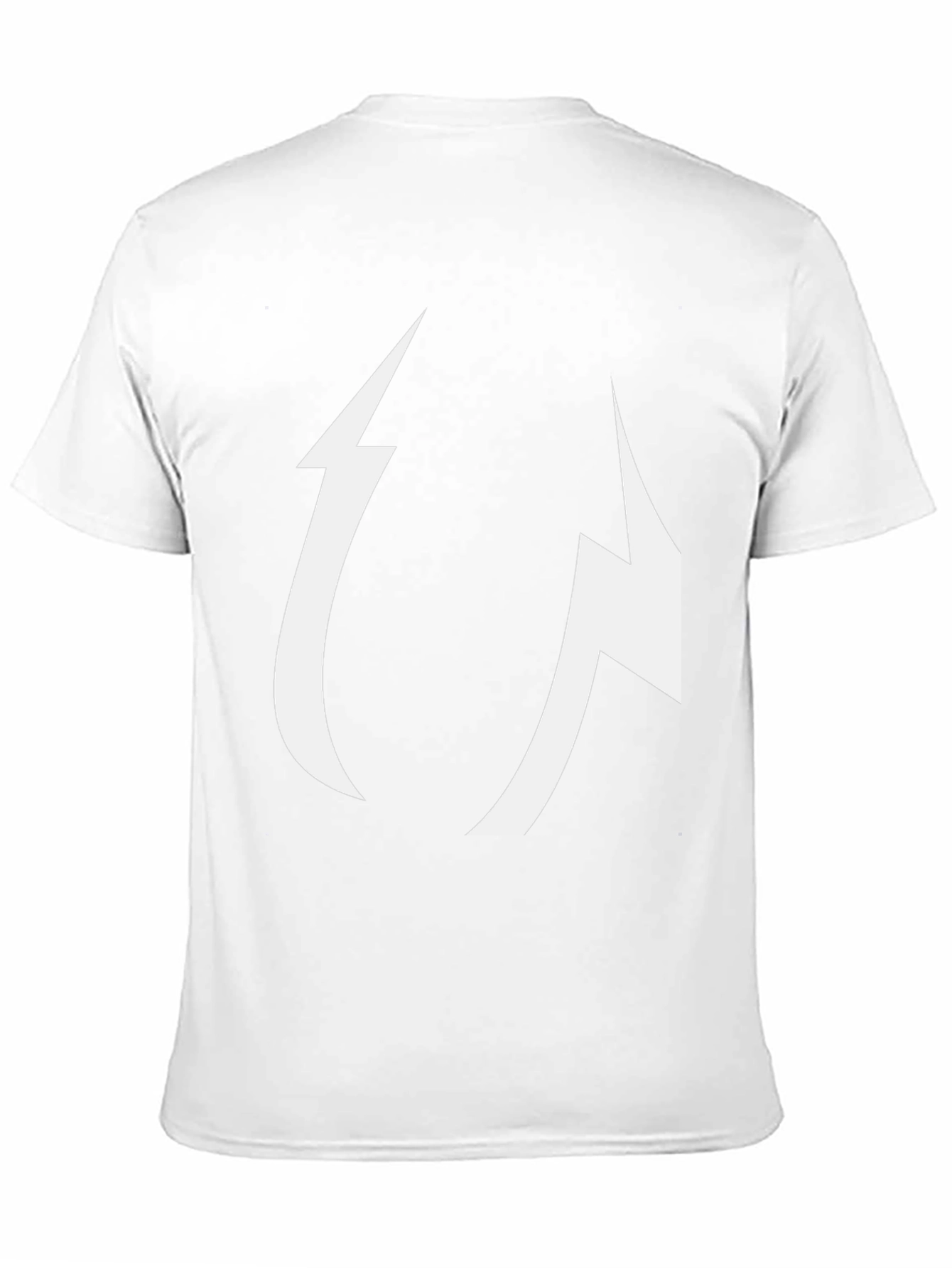 Abstract Lightning Bolt Graphic Black Tee