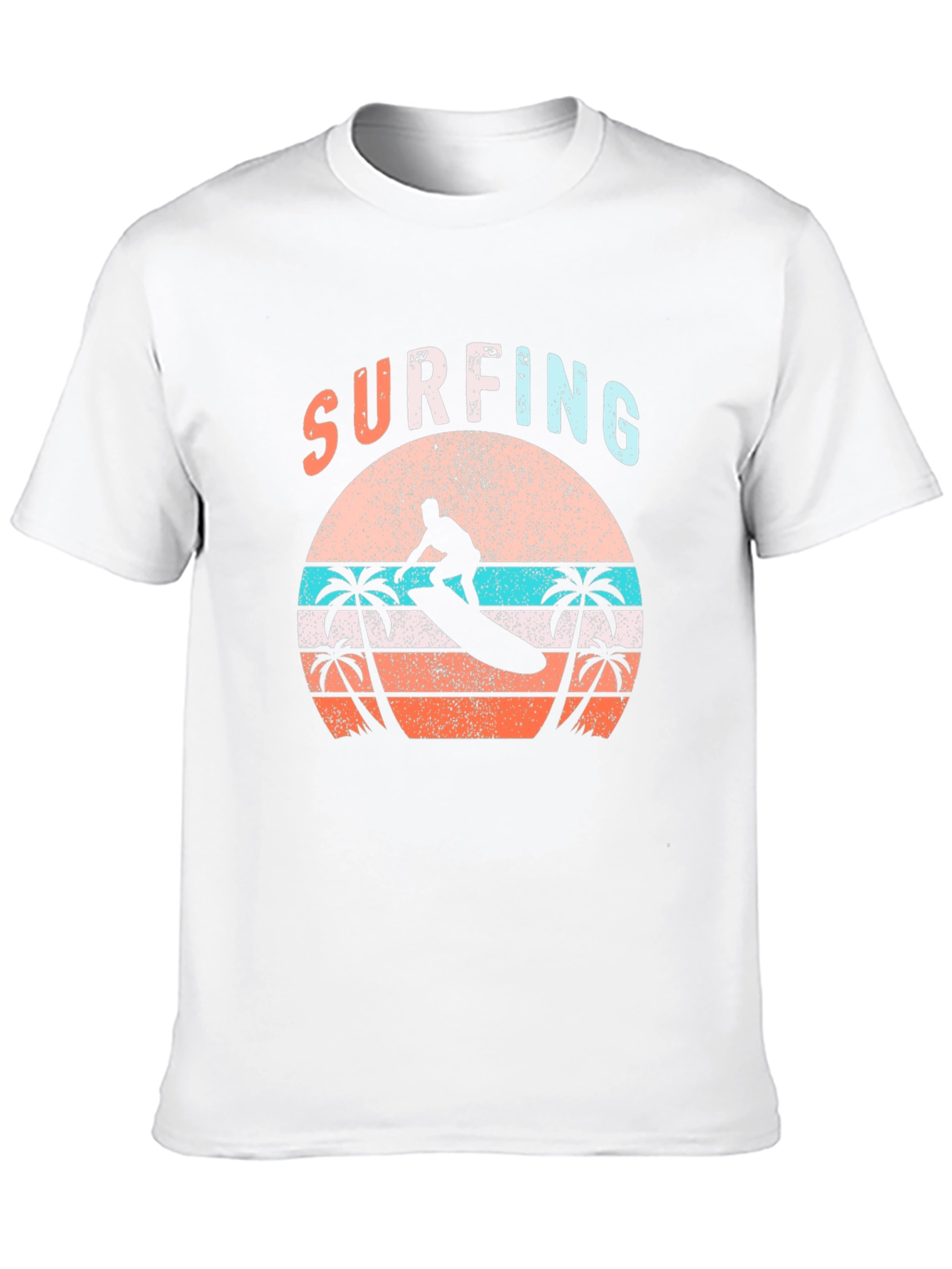 Surfing Sunset Graphic Tee - Beach Vibes