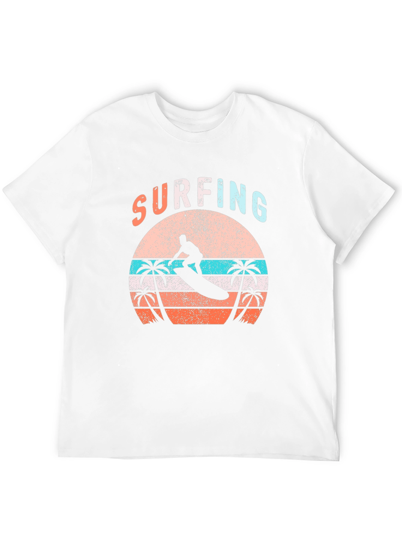 Surfing Sunset Graphic Tee - Beach Vibes