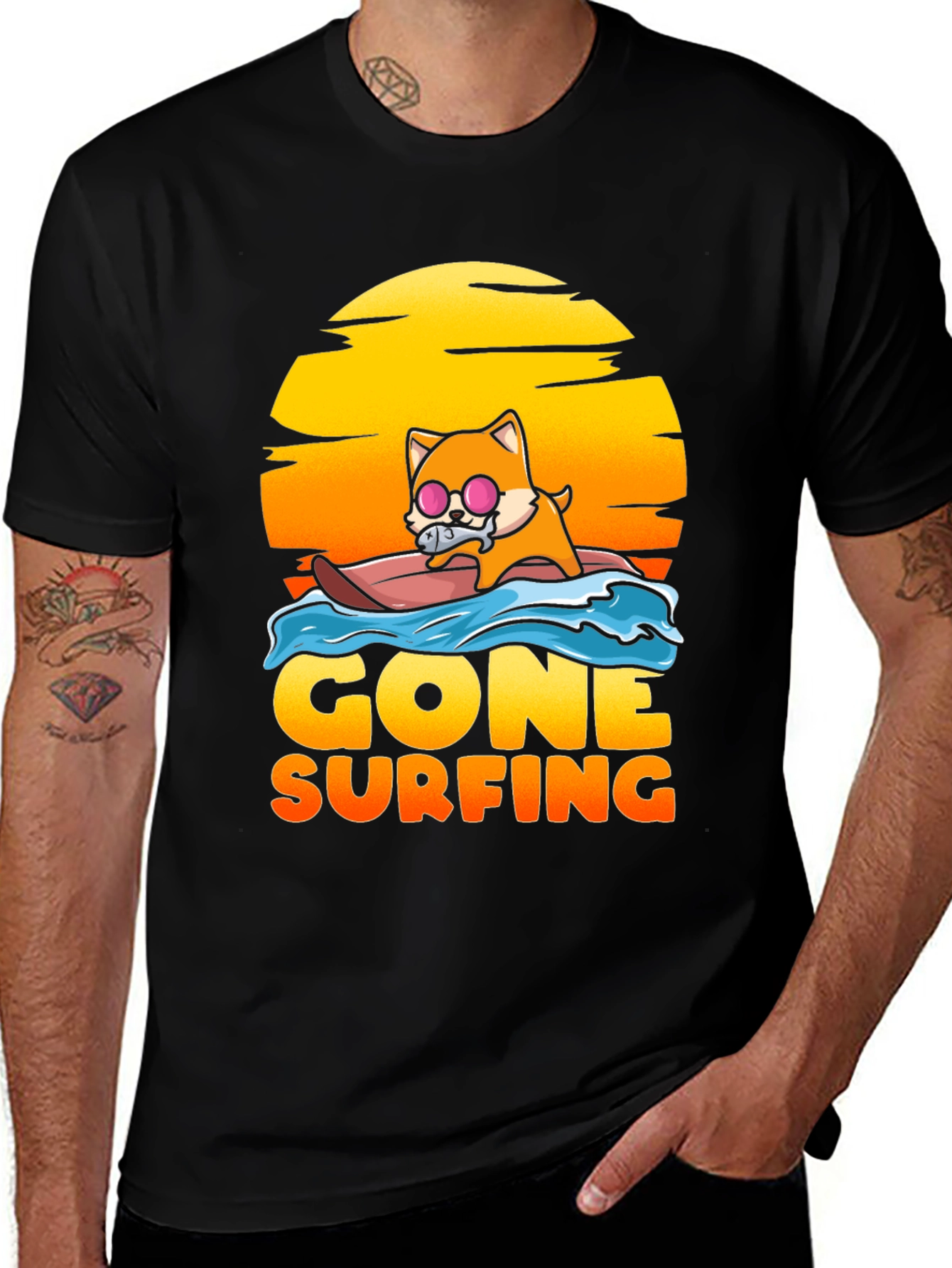 Gone Surfing Graphic Tee