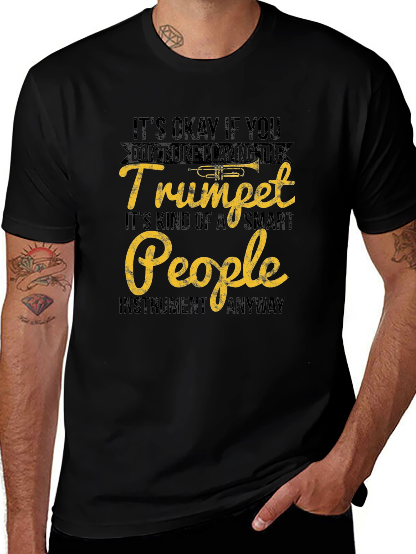 Trumpet Player T-Shirt - Smart People Instrument