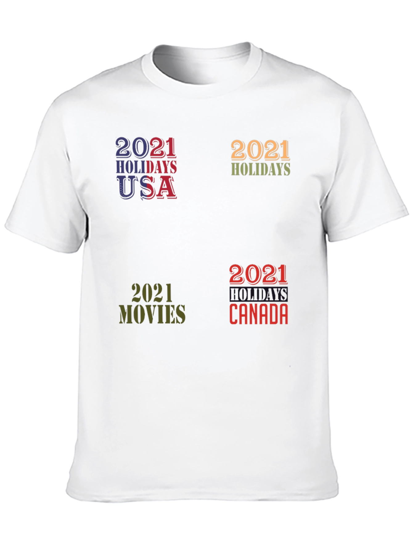 2021 Holiday T-Shirt - Novelty Graphic Tee