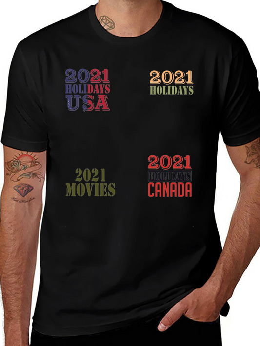 2021 Holiday T-Shirt - Novelty Graphic Tee