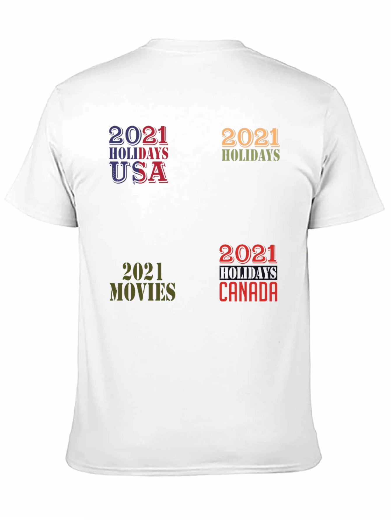 2021 Holiday T-Shirt - Novelty Graphic Tee