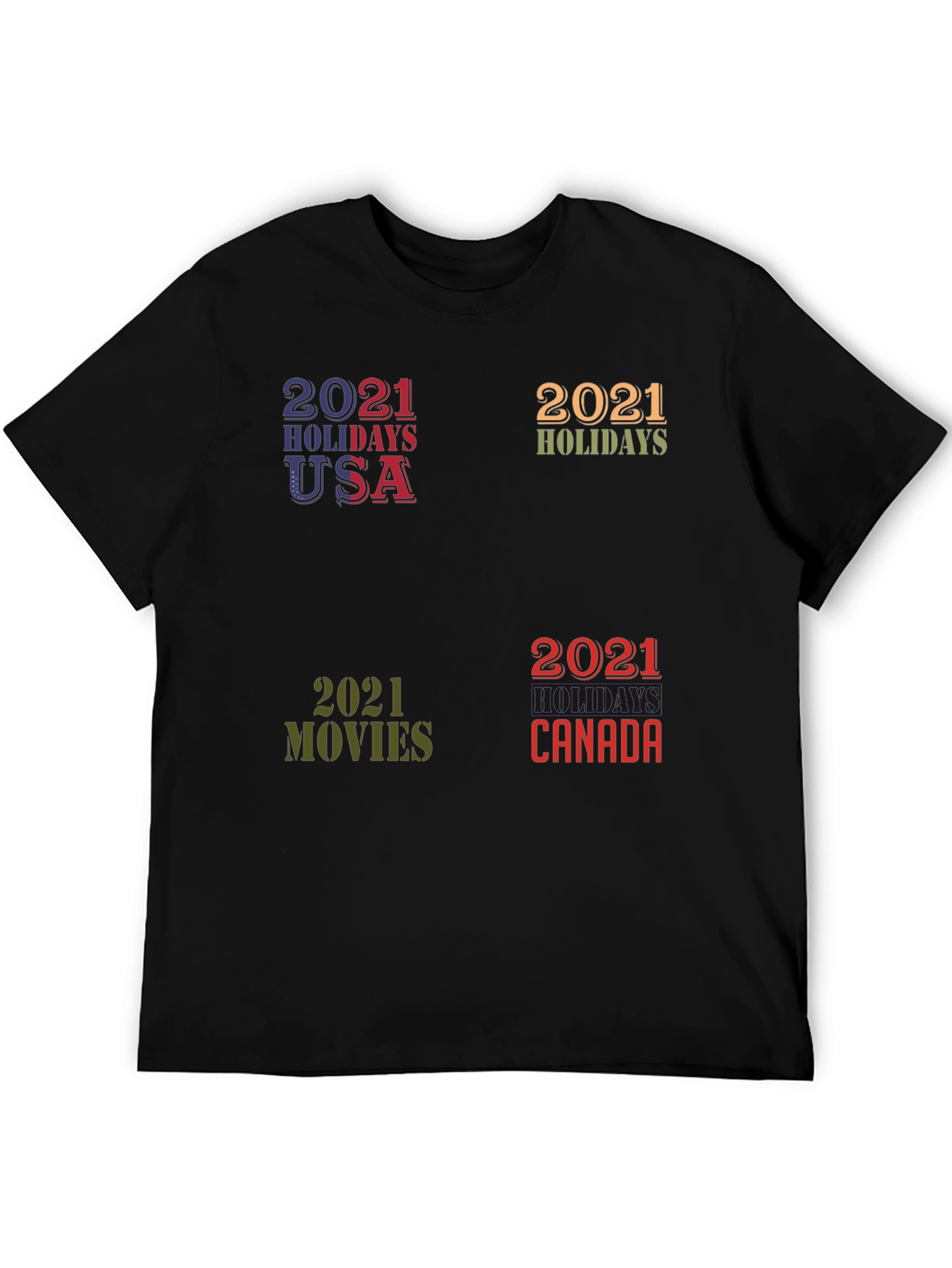 2021 Holiday T-Shirt - Novelty Graphic Tee