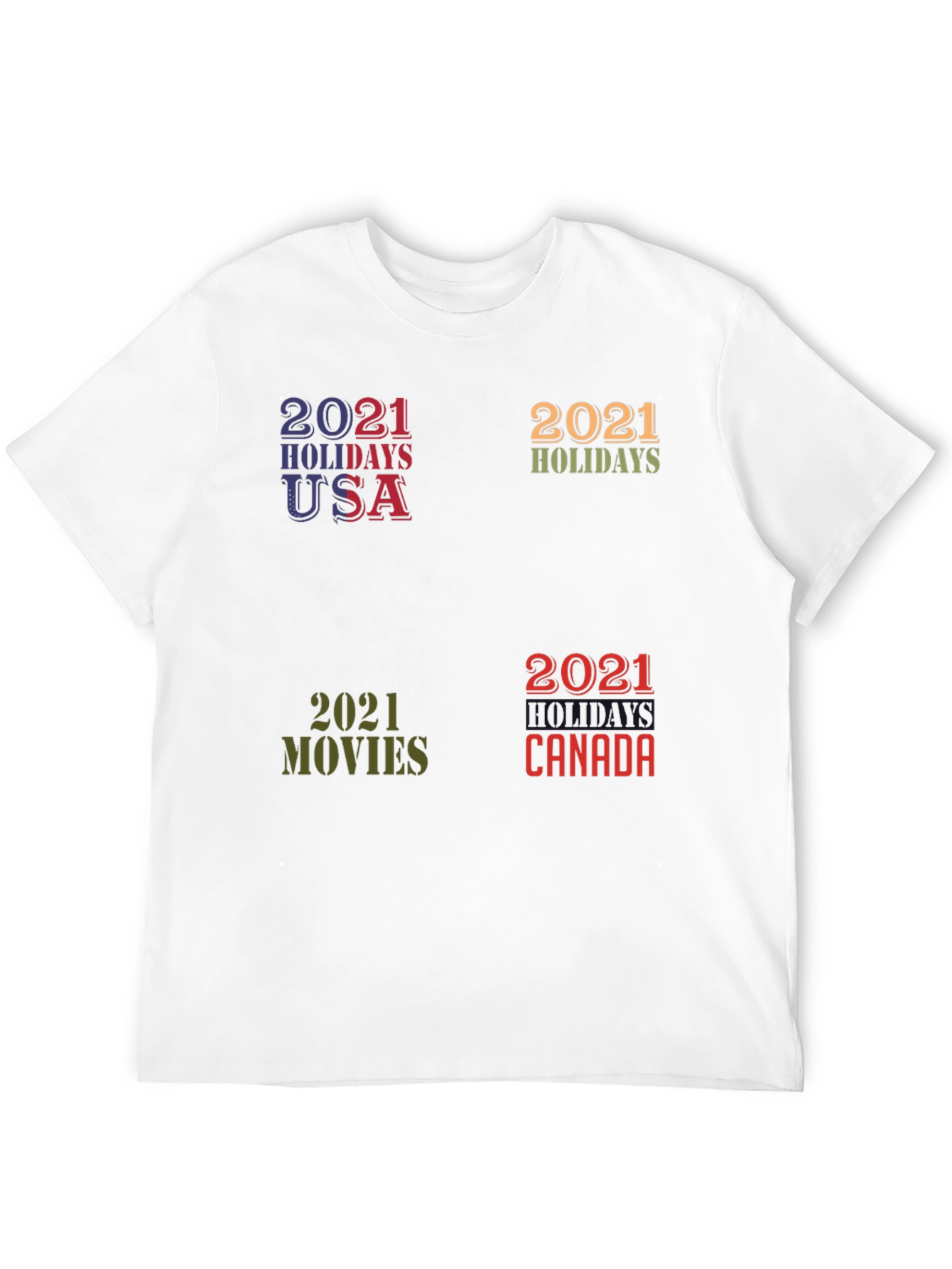 2021 Holiday T-Shirt - Novelty Graphic Tee
