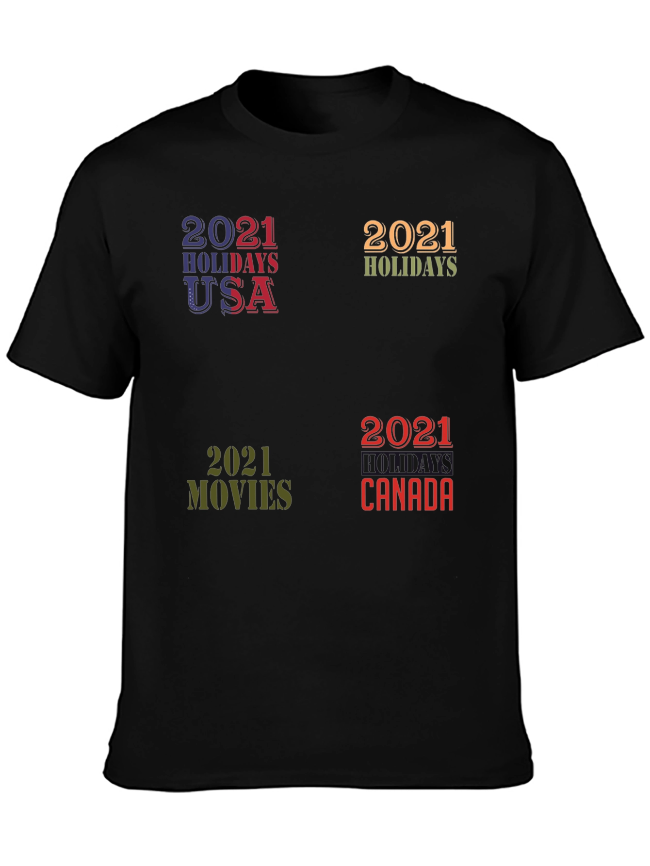 2021 Holiday T-Shirt - Novelty Graphic Tee