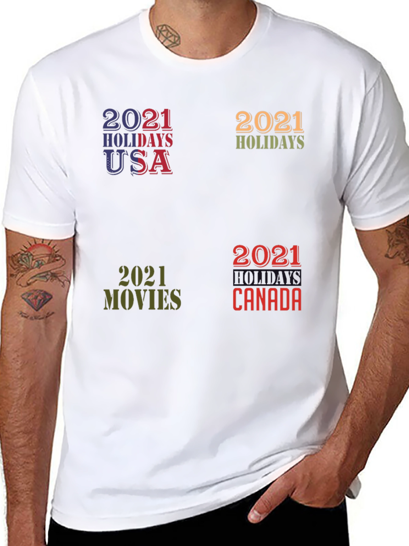 2021 Holiday T-Shirt - Novelty Graphic Tee