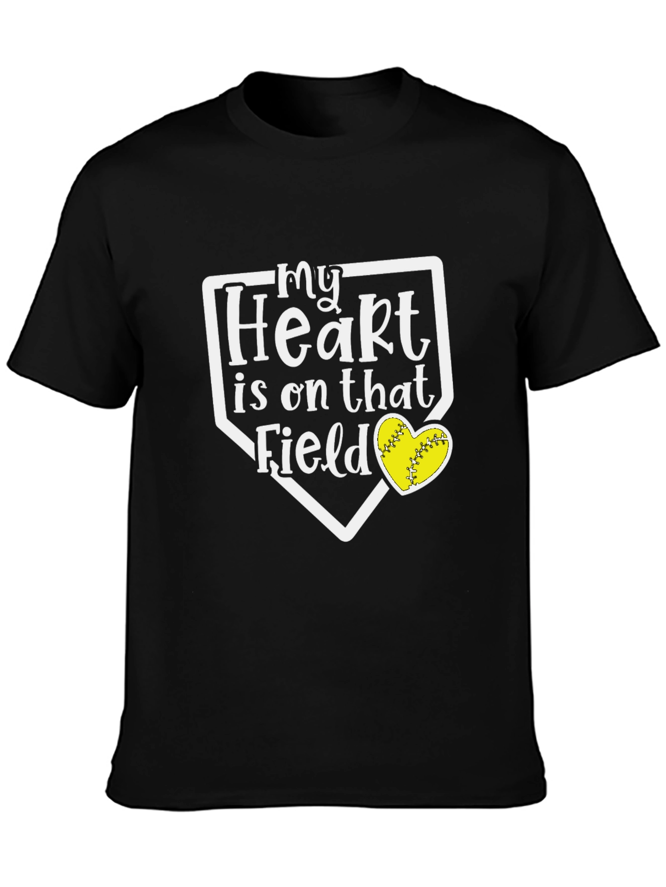 My Heart Is On That Field Softball T-Shirt