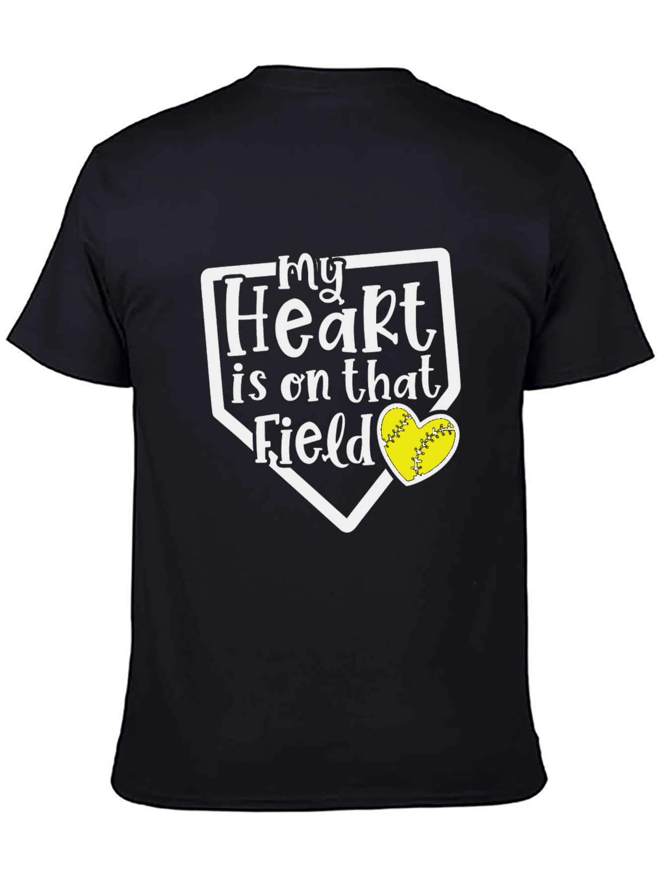 My Heart Is On That Field Softball T-Shirt