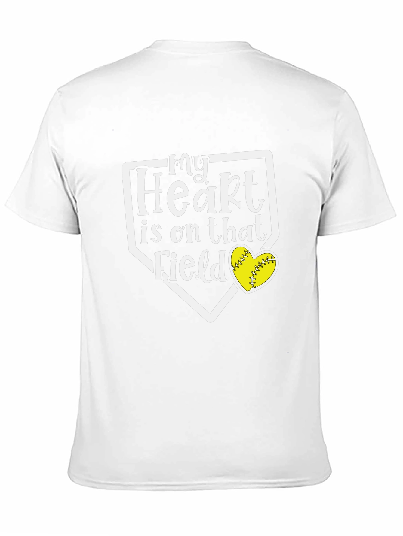 My Heart Is On That Field Softball T-Shirt