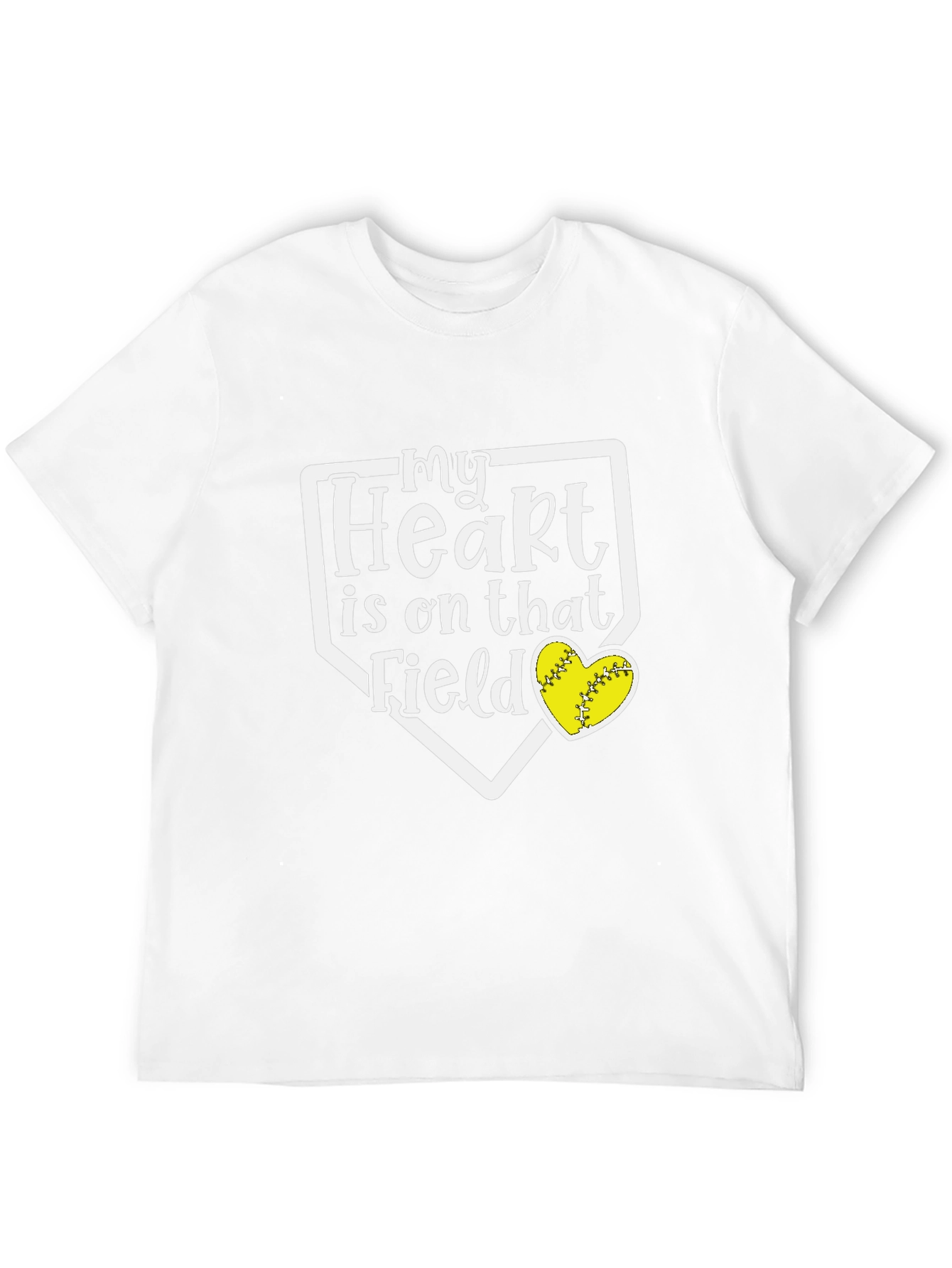 My Heart Is On That Field Softball T-Shirt