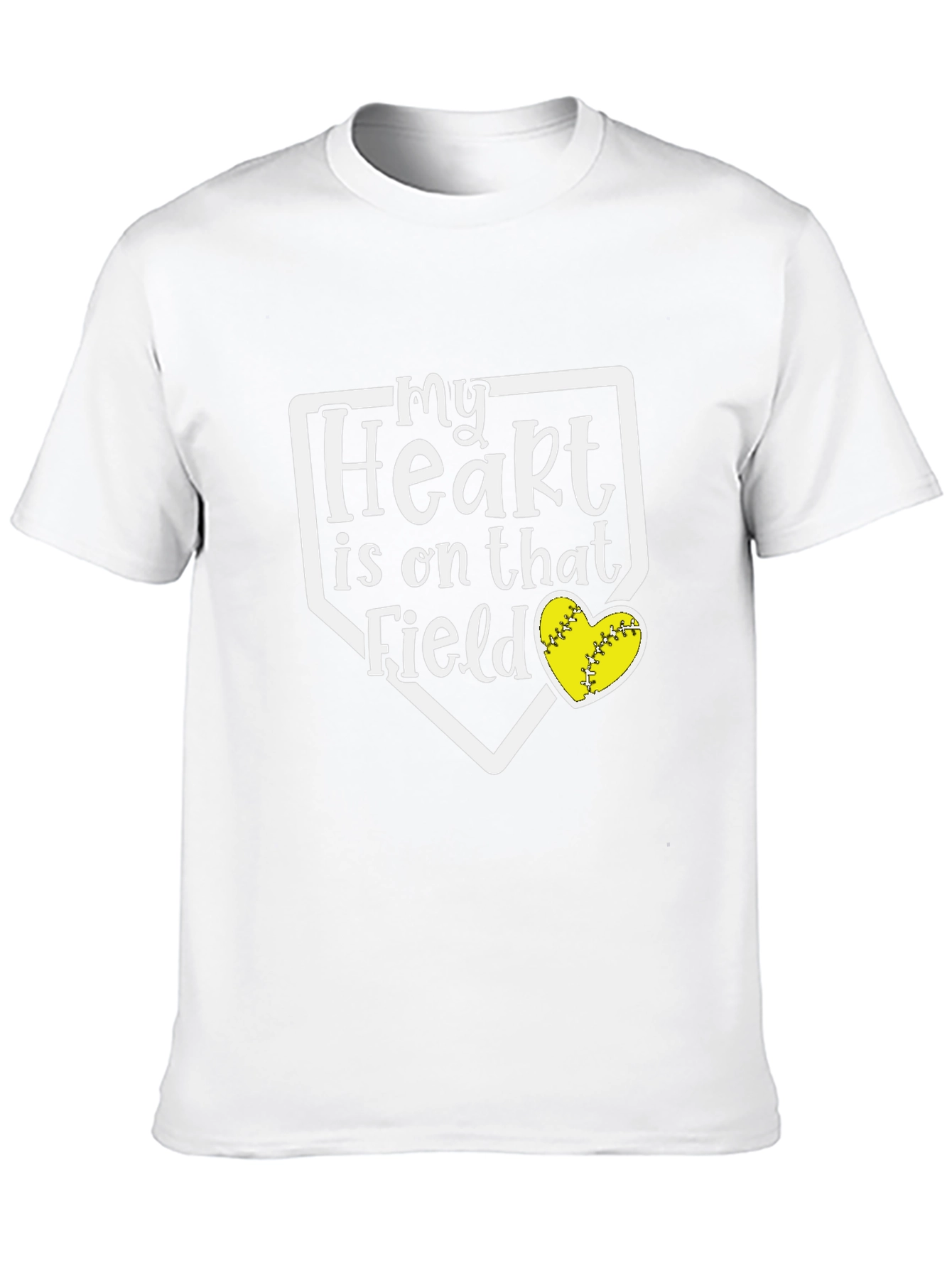 My Heart Is On That Field Softball T-Shirt