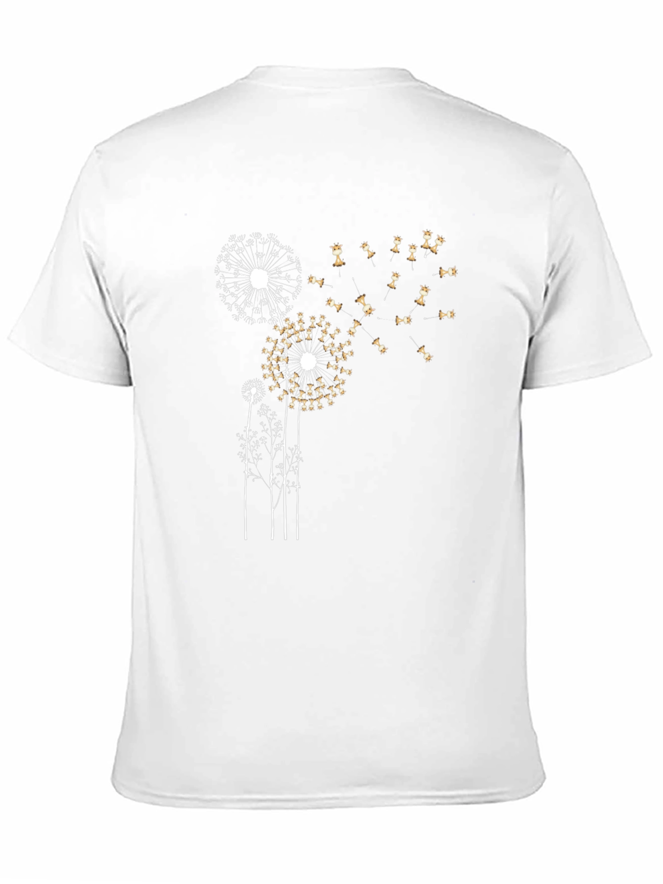 Dandelion Graphic T-Shirt - Black Cotton Blend