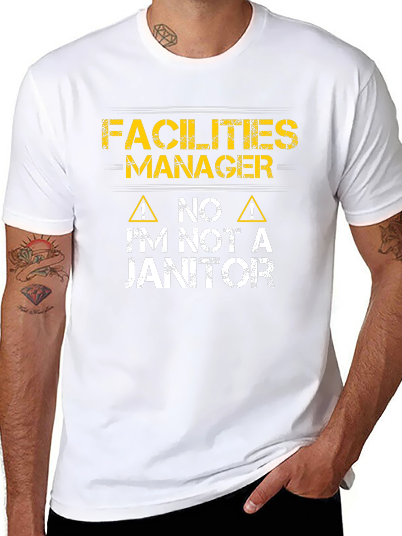 Facilities Manager Im Not a Janitor Graphic T-Shirt