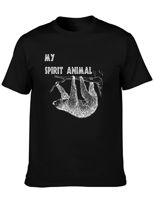 My Spirit Animal Sloth Black T-Shirt