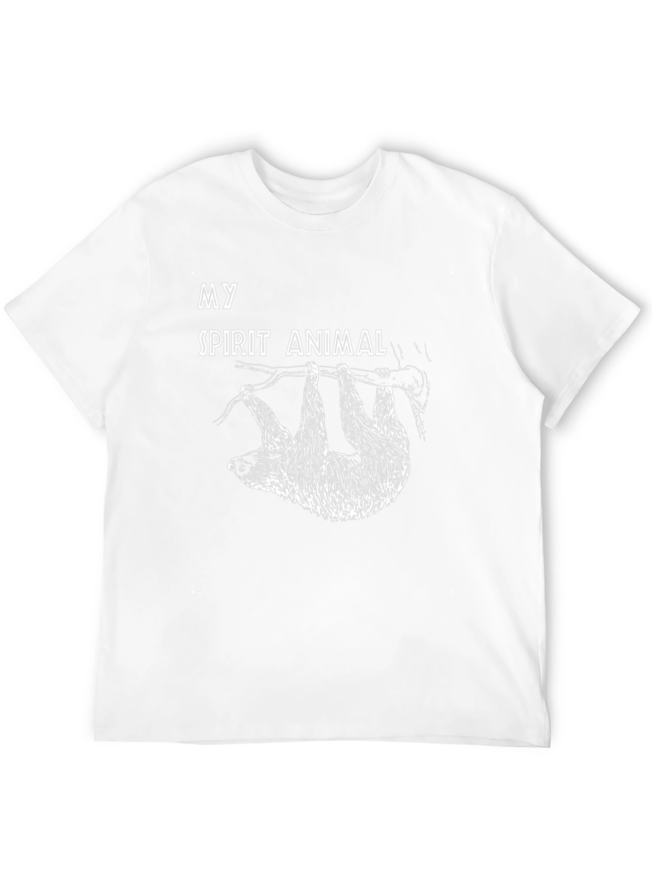 My Spirit Animal Sloth Black T-Shirt
