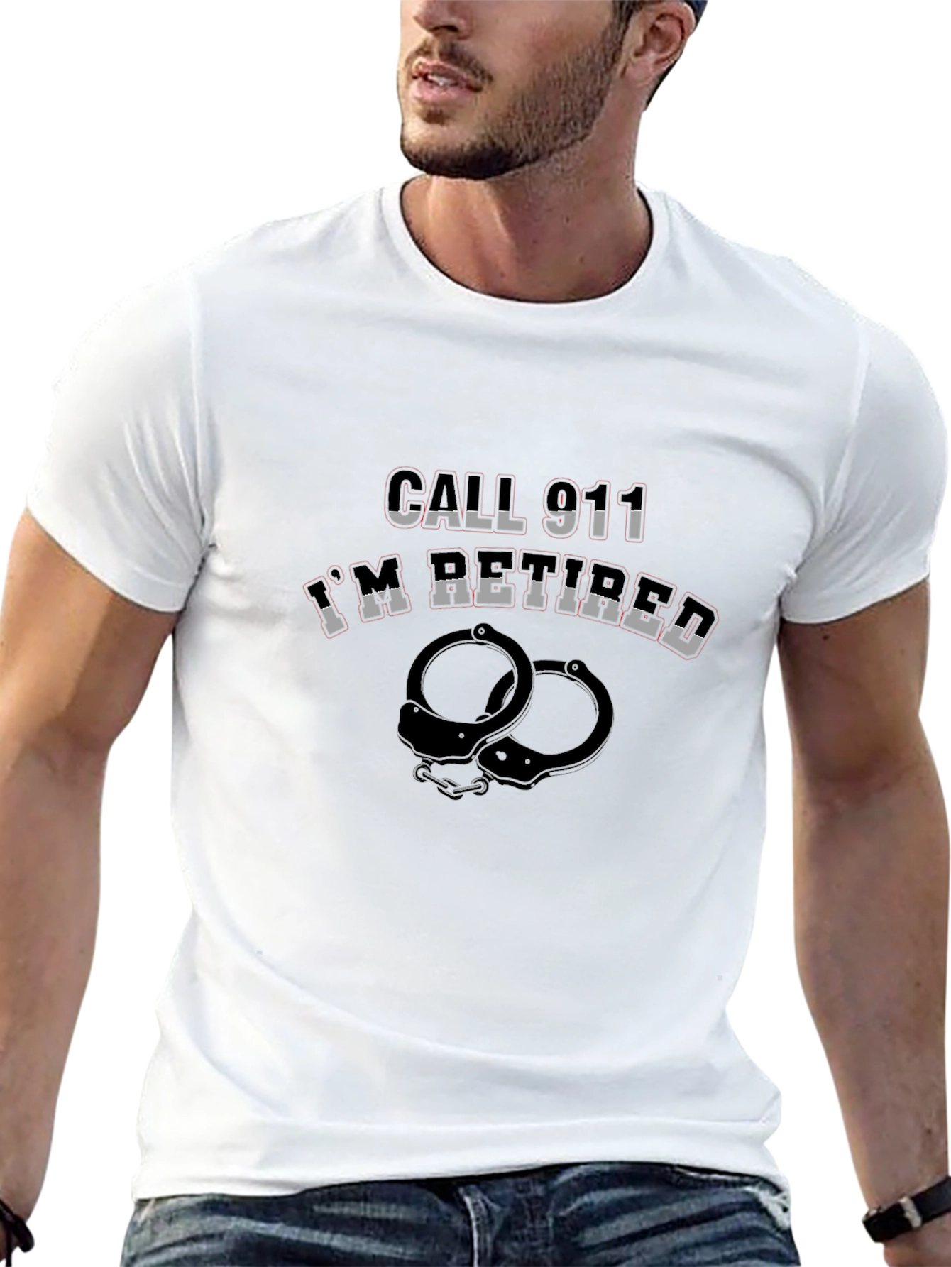 Retired Police Officer T-Shirt Funny Graphic Tee