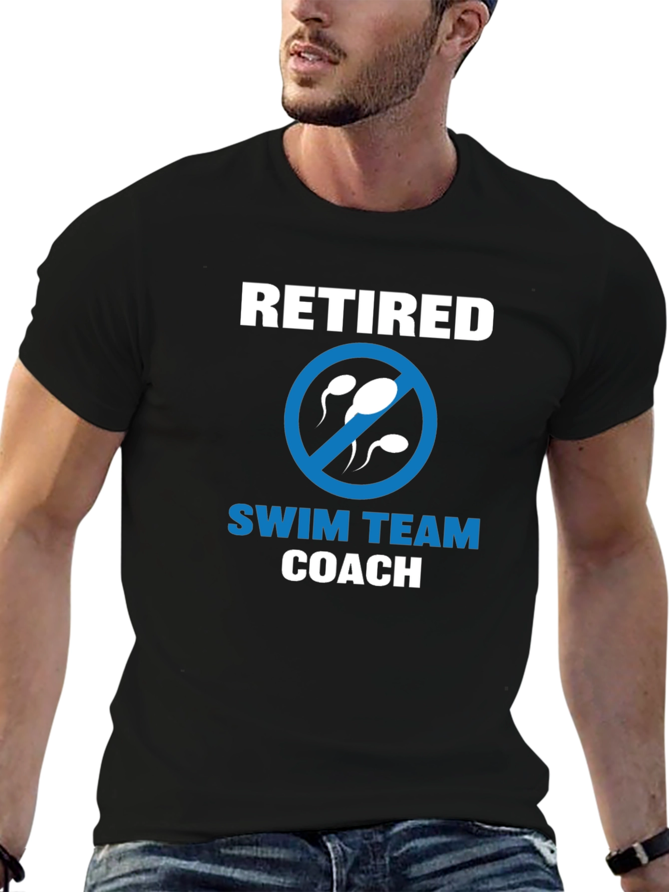 Retired Swim Team Coach Graphic Tee