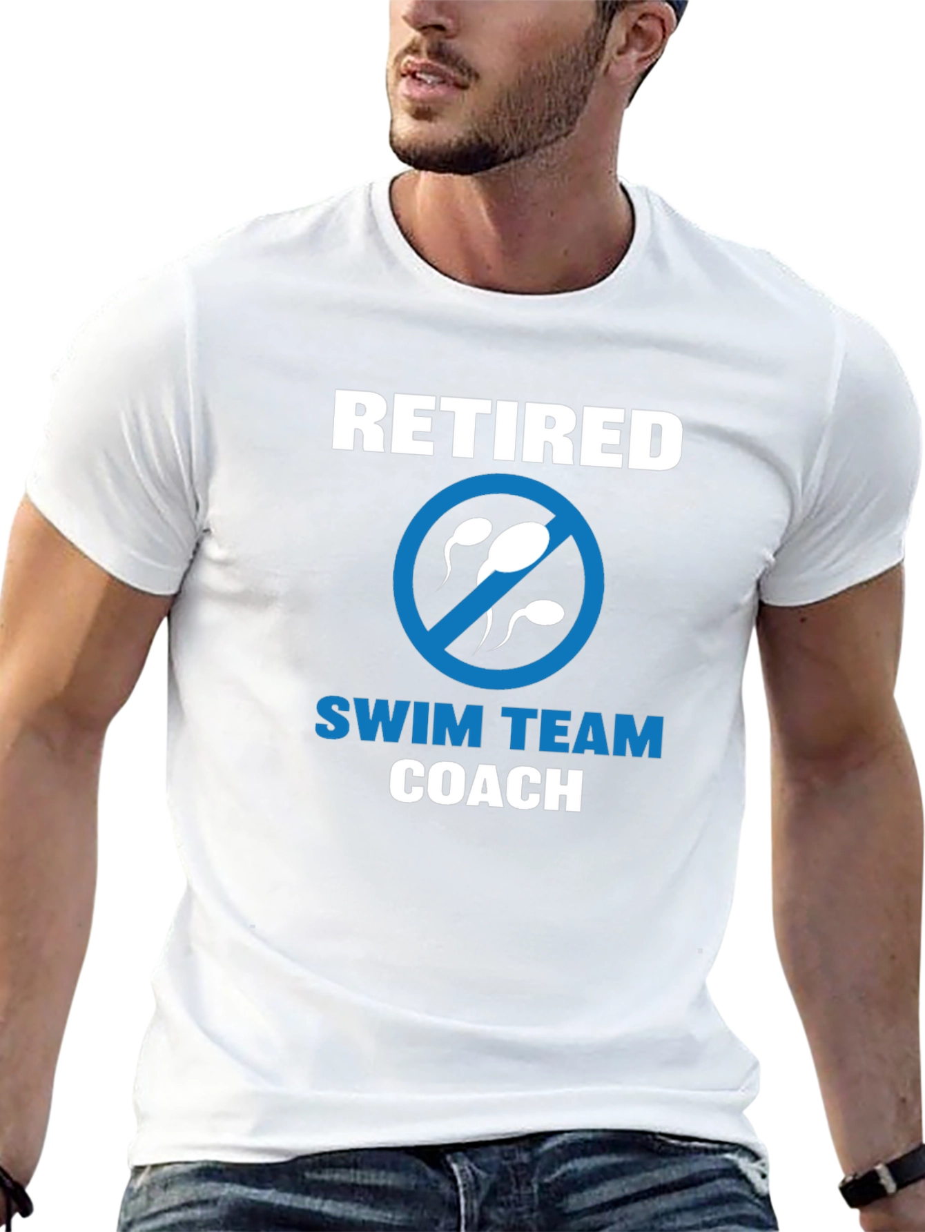 Retired Swim Team Coach Graphic Tee