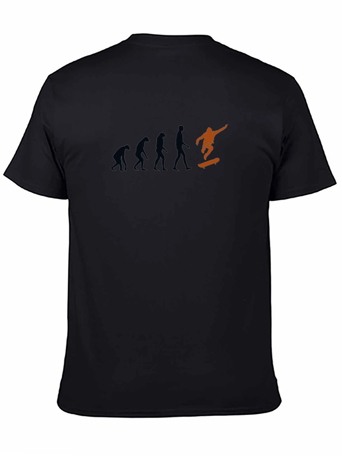 Evolution Skateboarder Graphic Black T-Shirt
