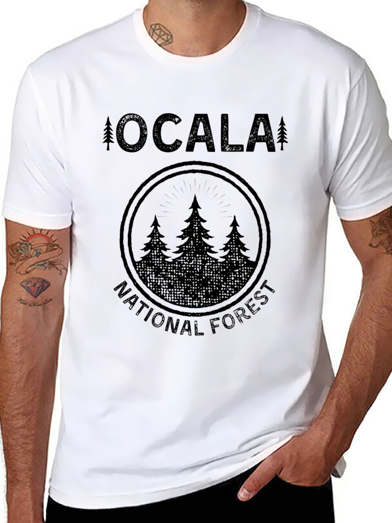 Ocala National Forest Black Graphic T-Shirt