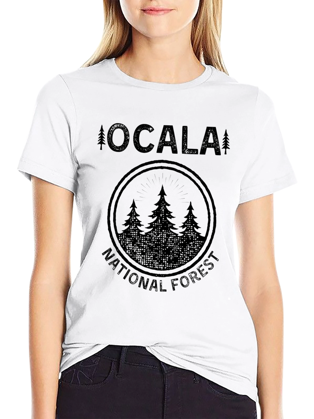Ocala National Forest Black Graphic T-Shirt
