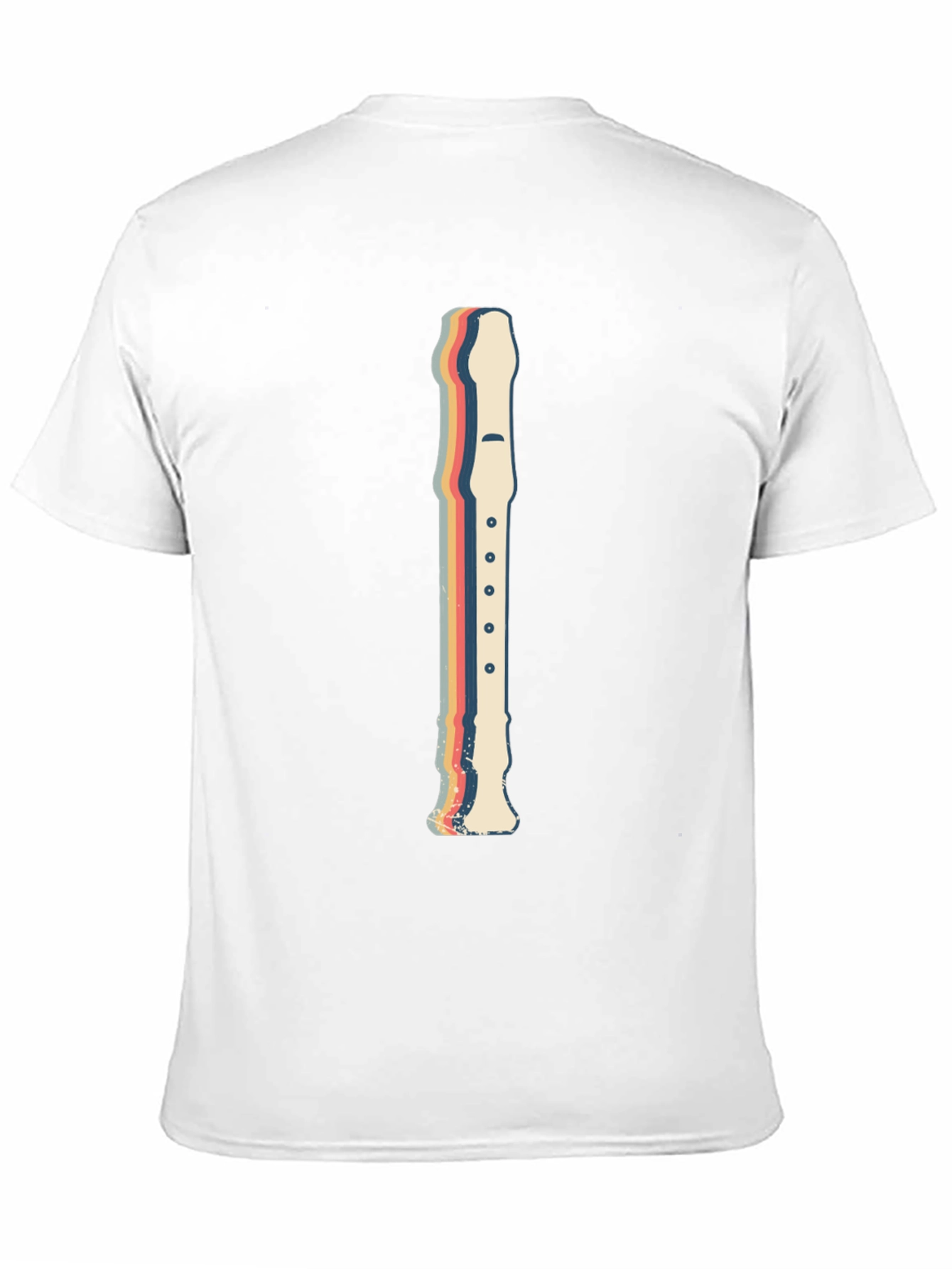 Retro Recorder Music T-Shirt - Black