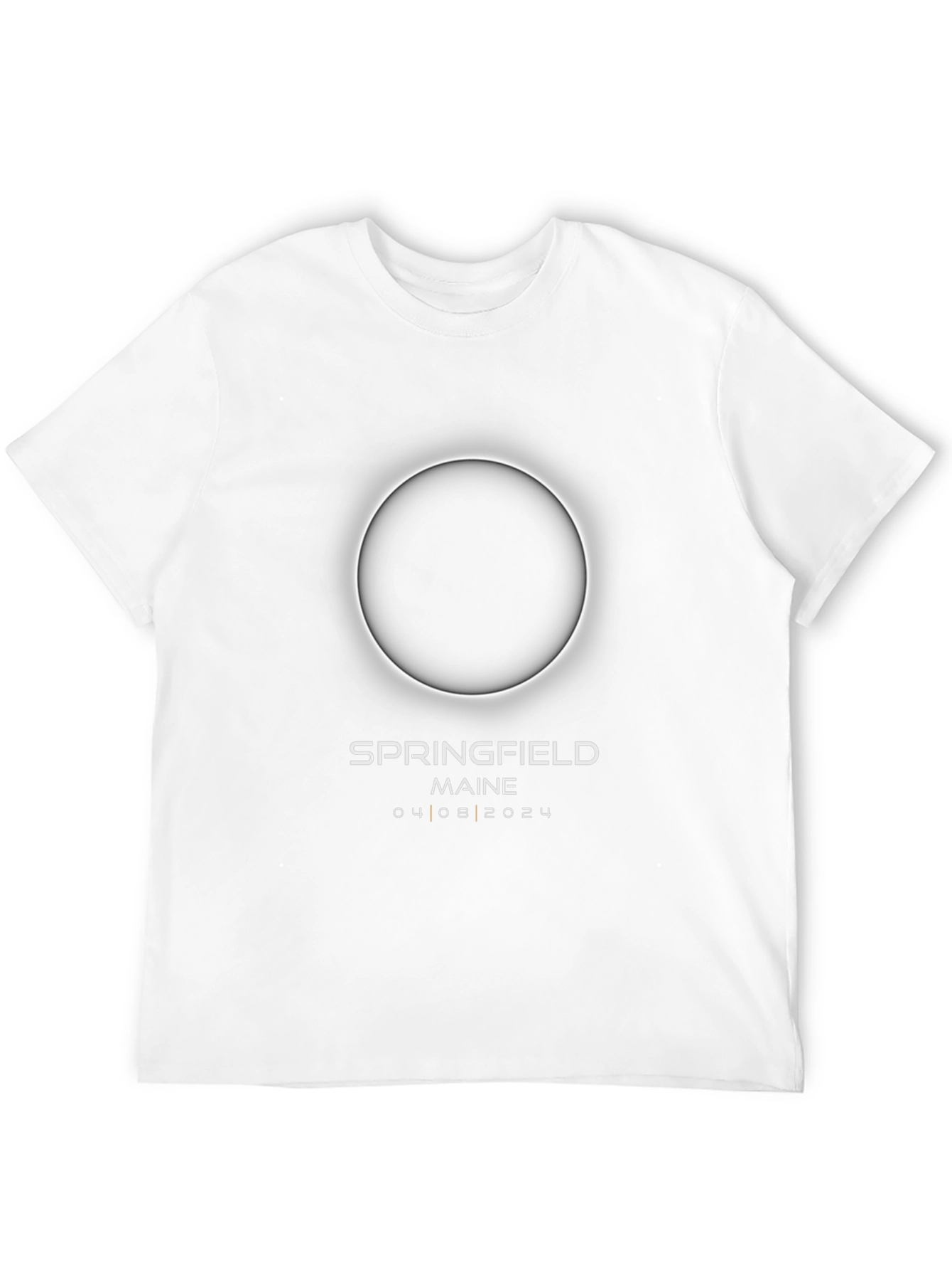 Springfield Maine Eclipse 04/08/2024 Black T-Shirt