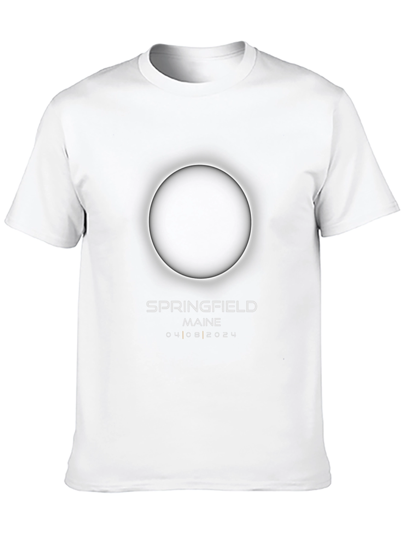 Springfield Maine Eclipse 04/08/2024 Black T-Shirt