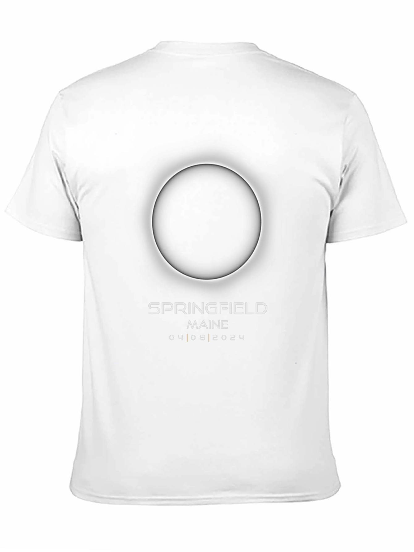 Springfield Maine Eclipse 04/08/2024 Black T-Shirt
