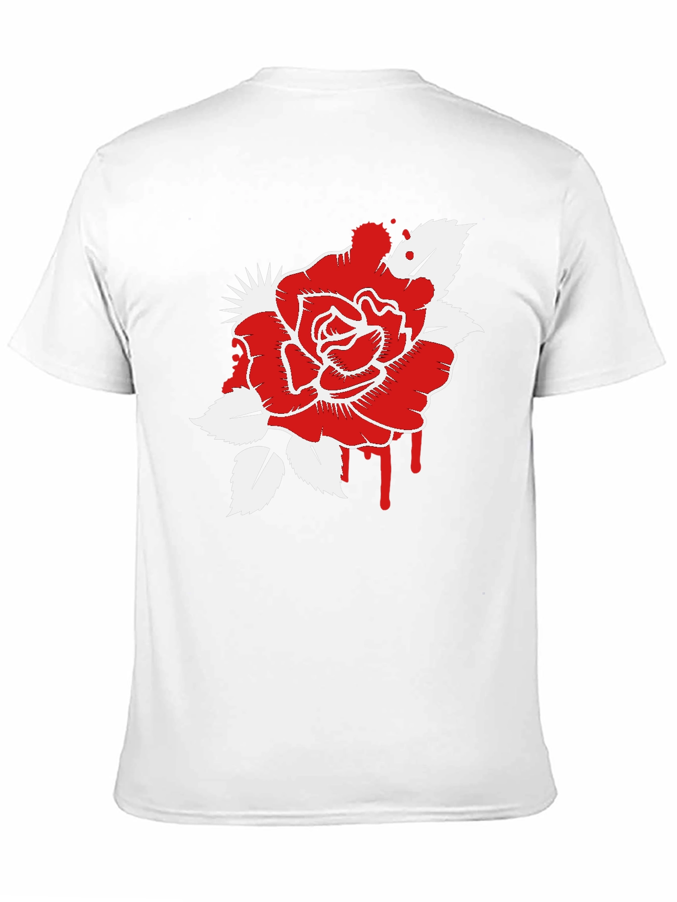 Bloody Rose Graphic T-Shirt - Mens Black Tee