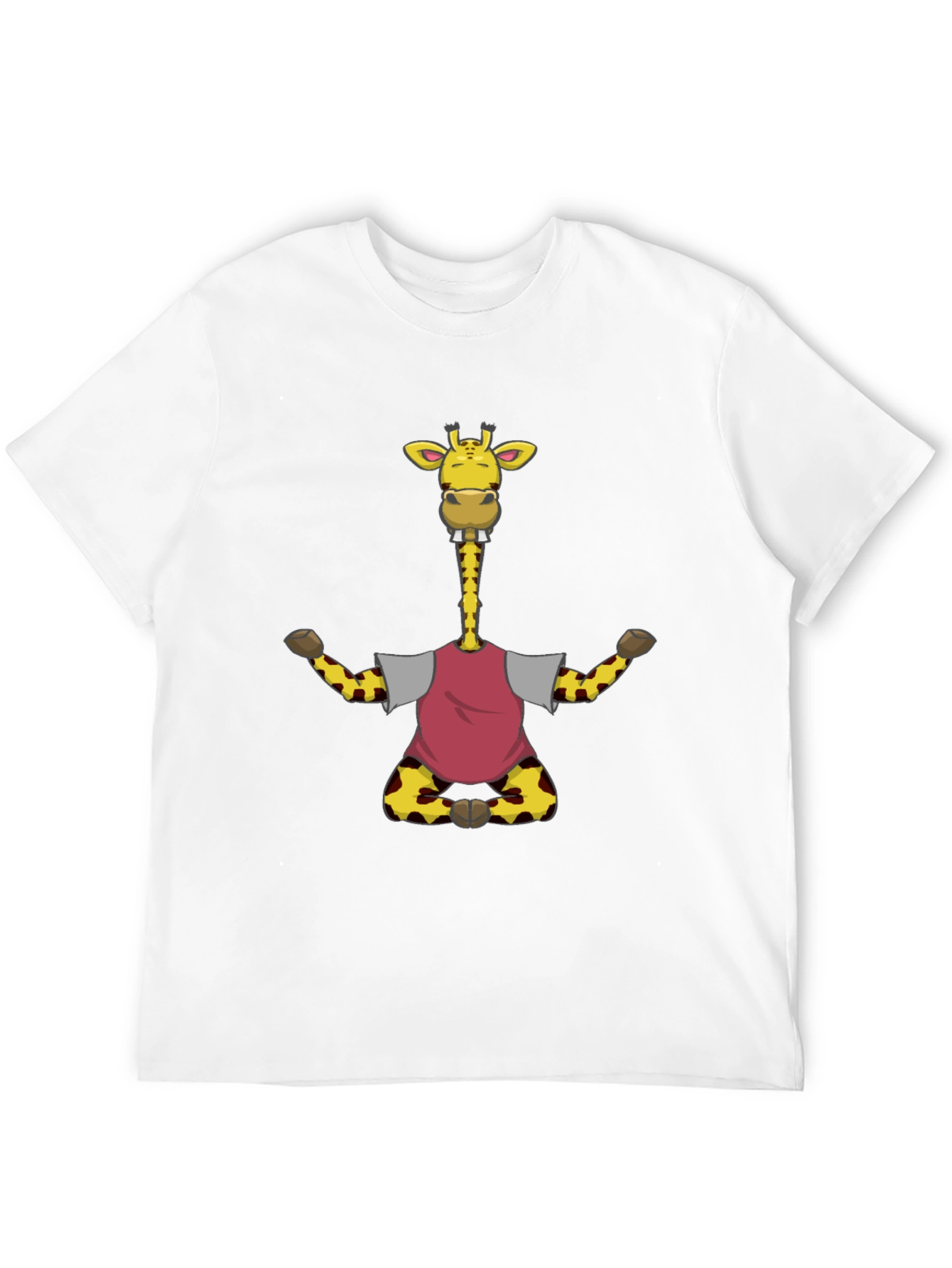 Funny Giraffe T-Shirt - Mens Black Tee